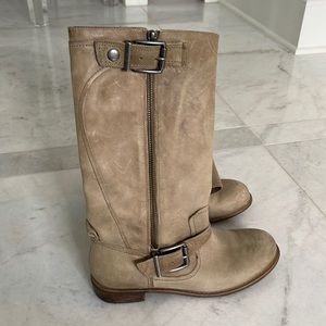 Mid rise womens boots